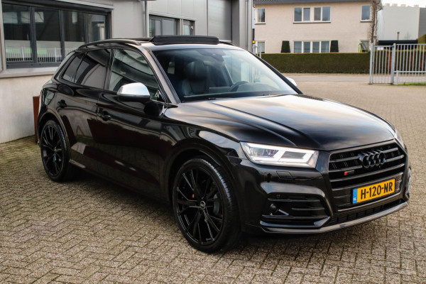 Audi SQ5 3.0TFSI Q5 Quattro S-Line 354pk Automaat! 1e Eig|DLR|Luchtvering|Kuipstoelen|Panoramadak|Virtual Cockpit|Black|Carbon|22