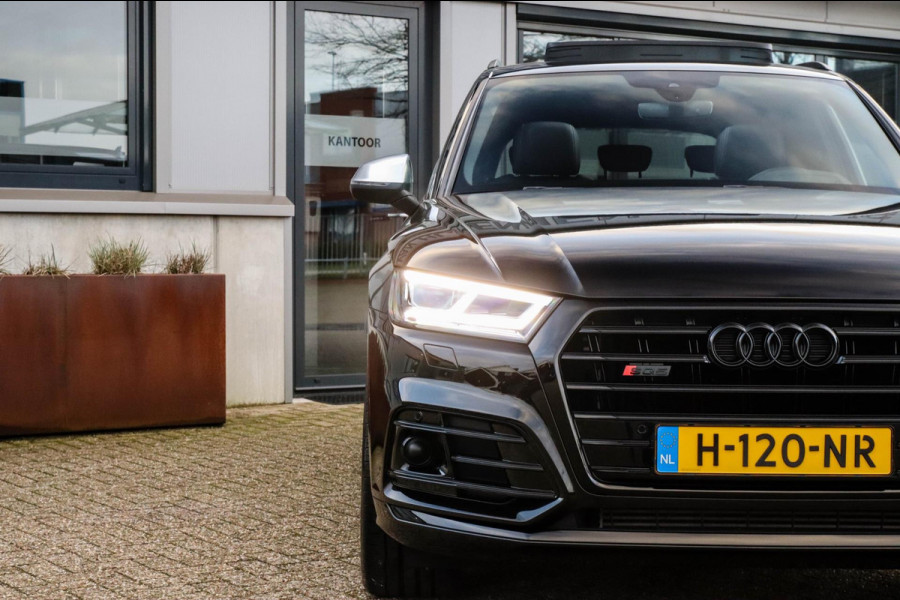 Audi SQ5 3.0TFSI Q5 Quattro S-Line 354pk Automaat! 1e Eig|DLR|Luchtvering|Kuipstoelen|Panoramadak|Virtual Cockpit|Black|Carbon|22