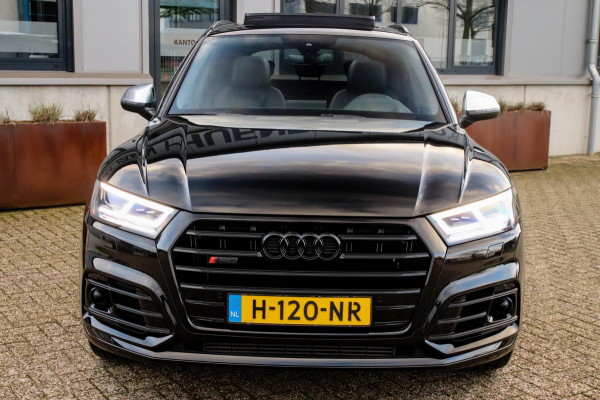 Audi SQ5 3.0TFSI Q5 Quattro S-Line 354pk Automaat! 1e Eig|DLR|Luchtvering|Kuipstoelen|Panoramadak|Virtual Cockpit|Black|Carbon|22