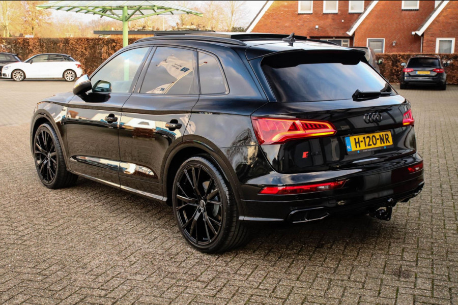 Audi SQ5 3.0TFSI Q5 Quattro S-Line 354pk Automaat! 1e Eig|DLR|Luchtvering|Kuipstoelen|Panoramadak|Virtual Cockpit|Black|Carbon|22