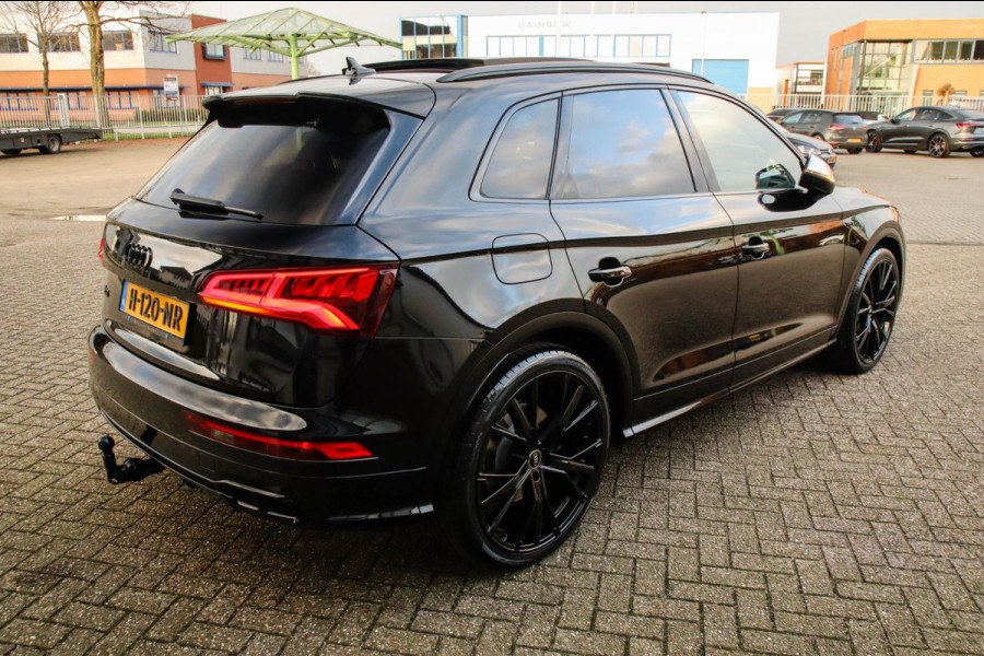 Audi SQ5 3.0TFSI Q5 Quattro S-Line 354pk Automaat! 1e Eig|DLR|Luchtvering|Kuipstoelen|Panoramadak|Virtual Cockpit|Black|Carbon|22