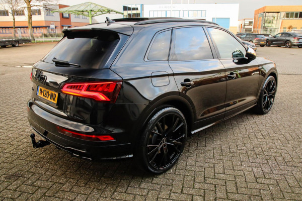 Audi SQ5 3.0TFSI Q5 Quattro S-Line 354pk Automaat! 1e Eig|DLR|Luchtvering|Kuipstoelen|Panoramadak|Virtual Cockpit|Black|Carbon|22