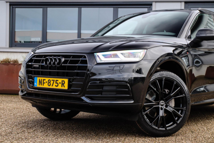 Audi Q5 2.0 TFSI Quattro Pro Line S S-Line 252pk Automaat NL|Virtual Cockpit|Leder|LED Matrix|Camera|Keyless|Black|21inch|Trekhaak