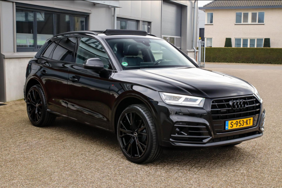 Audi Q5 2.0 TFSI Quattro Pro Line S S-Line 252pk Automaat! 1e Eig|DLR|Panoramadak|Virtual Cockpit|LED Matrix|Black|22inch|Trekhaak