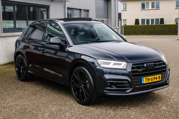 Audi Q5 2.0 TFSI Quattro Pro Line S S-Line 252pk Automaat! 1e|NL|DLR|Luchtvering|Kuipstoelen|Panoramadak|Virtual Cockpit|B&O|Black