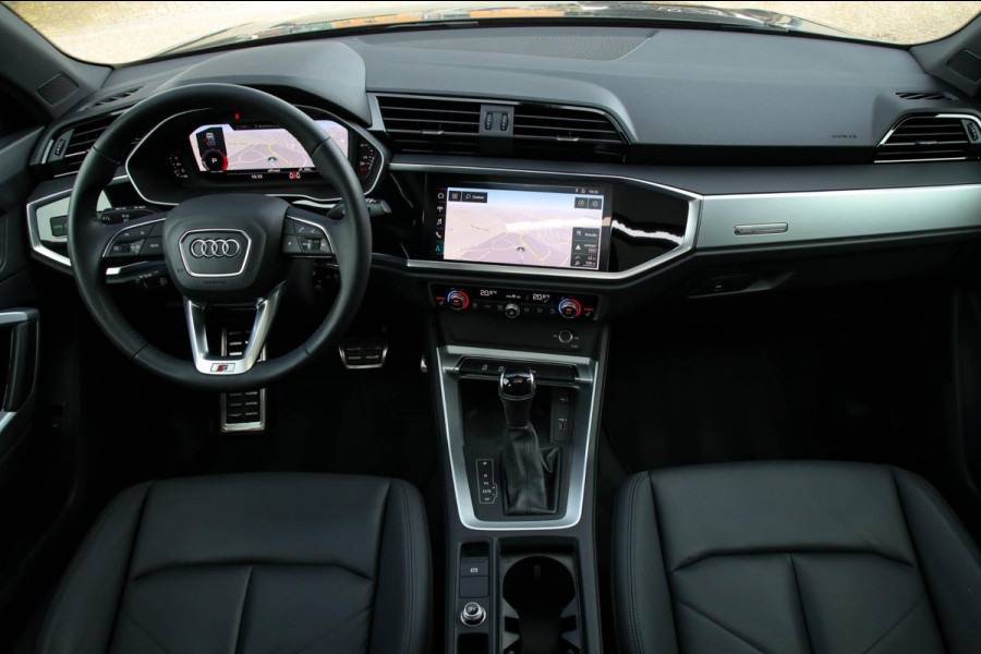 Audi Q3 35 TFSI 1.5 TFSI S Line Pro Line S 150pk S-Tronic! 1e|Panoramadak|Virtual Cockpit|LED|Leder elektrisch|Lane|20inch|Black