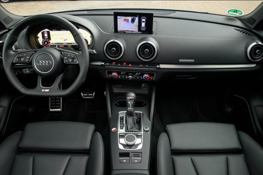 Audi A3 Sportback 2.0TFSI S3 quattro Facelift 310pk S-Tronic 1e Eig|DLR|Kuipstoelen|Virtual Cockpit|Panoramadak|Magnetic|LED|Black