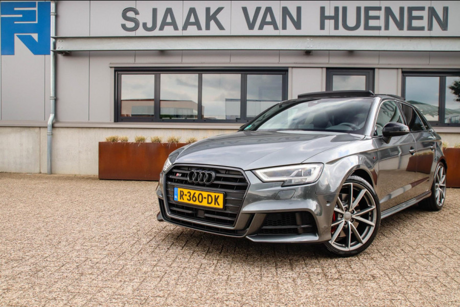 Audi A3 Sportback 2.0TFSI S3 quattro Facelift 310pk S-Tronic 1e Eig|DLR|Kuipstoelen|Virtual Cockpit|Panoramadak|Magnetic|LED|Black