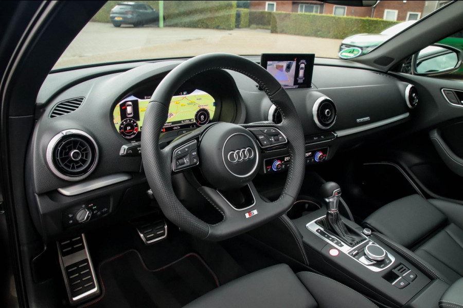 Audi A3 Sportback 2.0TFSI S3 quattro Facelift 310pk S-Tronic 1e Eig|DLR|Kuipstoelen|Virtual Cockpit|Panoramadak|Magnetic|LED|Black