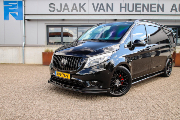 Mercedes-Benz Vito 114 CDI Lang AMG Edition 9G Automaat! UNIEK! NIEUW|LED|NAVI CarPlay|Camera|Leder|SideBars|Spoiler|19inch|Black