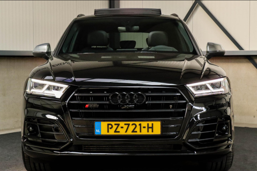 Audi Q5 3.0TFSI SQ5 Quattro S-Line 354pk Automaat! 1e Eig|NL|DLR|Luchtvering|Kuipstoelen|Panoramadak|Virtual Cockpit|Black|Carbon