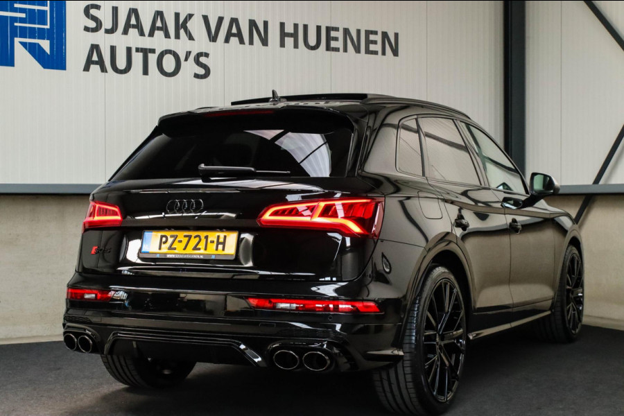 Audi Q5 3.0TFSI SQ5 Quattro S-Line 354pk Automaat! 1e Eig|NL|DLR|Luchtvering|Kuipstoelen|Panoramadak|Virtual Cockpit|Black|Carbon