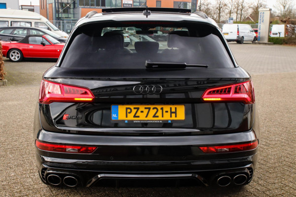 Audi Q5 3.0TFSI SQ5 Quattro S-Line 354pk Automaat! 1e Eig|NL|DLR|Luchtvering|Kuipstoelen|Panoramadak|Virtual Cockpit|Black|Carbon