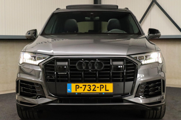 Audi Q7 55TFSI e Quattro Pro Line S S-Line 381pk Automaat! 1e Eig|DLR|Luchtvering|Panoramadak|Virtual|HD Matrix LED|Black|Trekhaak