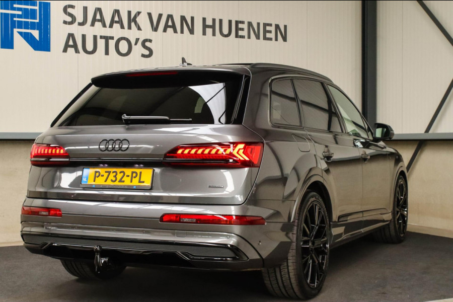 Audi Q7 55TFSI e Quattro Pro Line S S-Line 381pk Automaat! 1e Eig|DLR|Luchtvering|Panoramadak|Virtual|HD Matrix LED|Black|Trekhaak