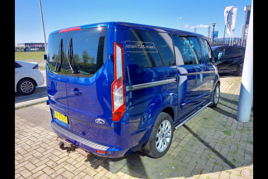 Ford Transit Custom 270 2.2 TDCI L1H1 Limited DC 155PK | dubbelcabine | Leer | elek. best stoel | Stoelverwarming | Camera | PDC | Navigatie | Voorruitverwarming |