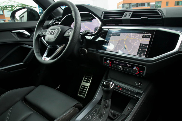 Audi Q3 35 TFSI 1.5 TFSI S Line Pro Line S 150pk S-Tronic 1e|Panoramadak|Virtual Cockpit|LED Matrix|Lederen sportstoelen|Black|360