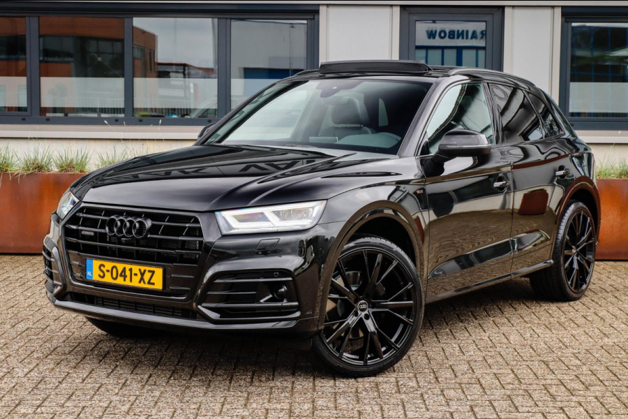 Audi Q5 55 TFSI e Quattro Competition Pro Line S S-Line 367pk Automaat! 1e Eig|Panoramadak|Virtual Cockpit|S kuipstoelen|B&O|Black