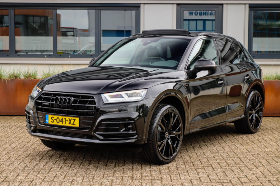 Audi Q5 55 TFSI e Quattro Competition Pro Line S S-Line 367pk Automaat! 1e Eig|Panoramadak|Virtual Cockpit|S kuipstoelen|B&O|Black