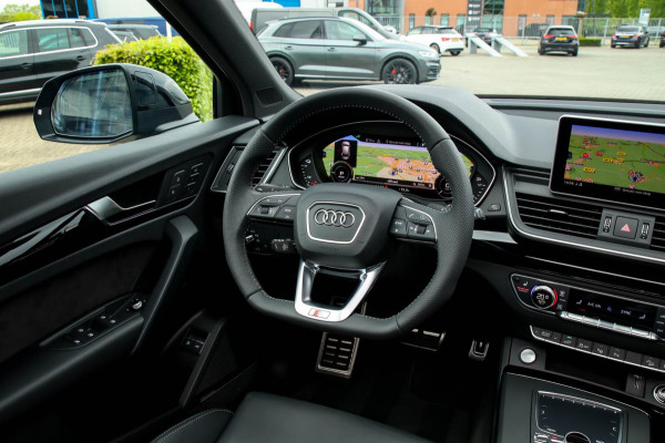 Audi Q5 55 TFSI e Quattro Competition Pro Line S S-Line 367pk Automaat! 1e Eig|Panoramadak|Virtual Cockpit|S kuipstoelen|B&O|Black