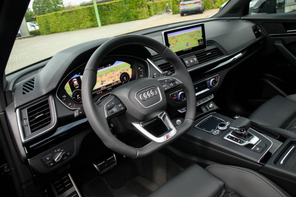 Audi Q5 55 TFSI e Quattro Competition Pro Line S S-Line 367pk Automaat! 1e Eig|Panoramadak|Virtual Cockpit|S kuipstoelen|B&O|Black