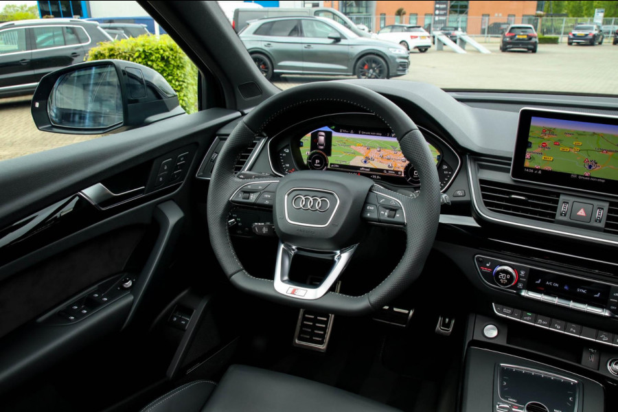 Audi Q5 55 TFSI e Quattro Competition Pro Line S S-Line 367pk Automaat! 1e Eig|Panoramadak|Virtual Cockpit|S kuipstoelen|B&O|Black