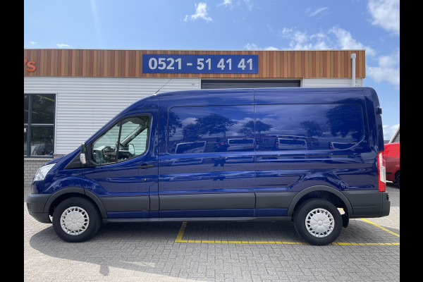 Ford Transit 350 2.2 TDCI 125pk L3H2 Trend / rijklaar € 15.950 ex btw / blauw metallic / airco / cruise control / trekhaak 2800 kg !