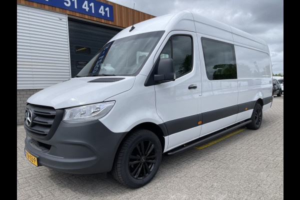 Mercedes-Benz Sprinter 317 1.9 CDI 170pk L3H2 RWD / luxe DC 5 persoons / rijklaar € 48.950 ex btw / trekhaak / climate control / achteruit rijcamera / 18 inch velgen met 4 seizoenen banden !