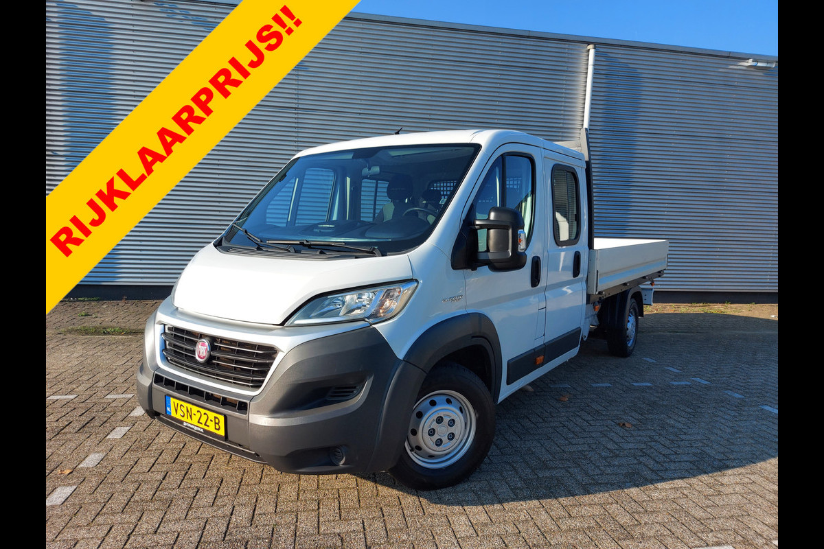 Fiat Ducato 35H 2.3 MultiJet L3H1 DC 6 Zitplaatsen,prijs is ex btw, trekhaak, Open laadbak, Pick-up, Doca