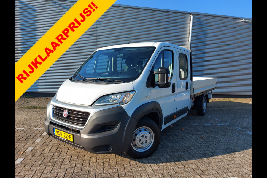 Fiat Ducato 35H 2.3 MultiJet L3H1 DC 6 Zitplaatsen,prijs is ex btw, trekhaak, Open laadbak, Pick-up, Doca