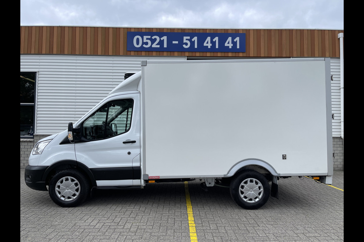 Ford Transit 2.0 TDCI 130pk automaat / smartbox bakwagen met Carrier 0 graden celsius koeling ! / lease vanaf € 638 / airco / cruise / navi / achteruit rijcamera / zijdeur