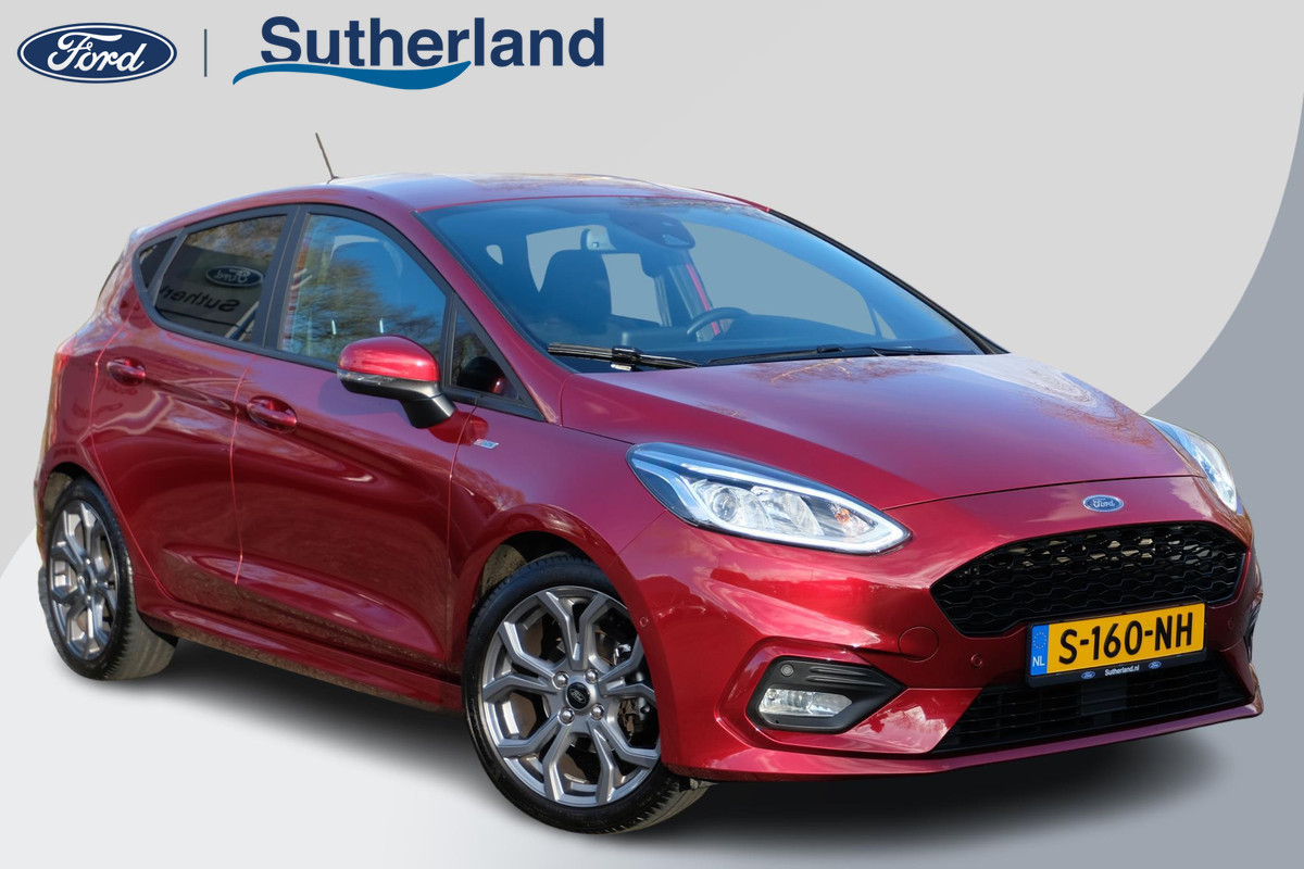 Ford Fiesta 1.0 EcoBoost Hybrid ST-Line Adaptieve Cruise | Winterpack | Keyless entry | Comfort pack | B&O Audio | Fabrieksalarm | Grote achter spoiler | Verlengde fabrieksgarantie tot 02-2025