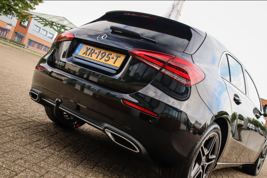 Mercedes-Benz A-Klasse 200 Launch Sport Edition AMG 7G Automaat 163pk Dealer|Widescreen|LED|Leder|NAVI|Lane|Carbon|18inch|Trekhaak