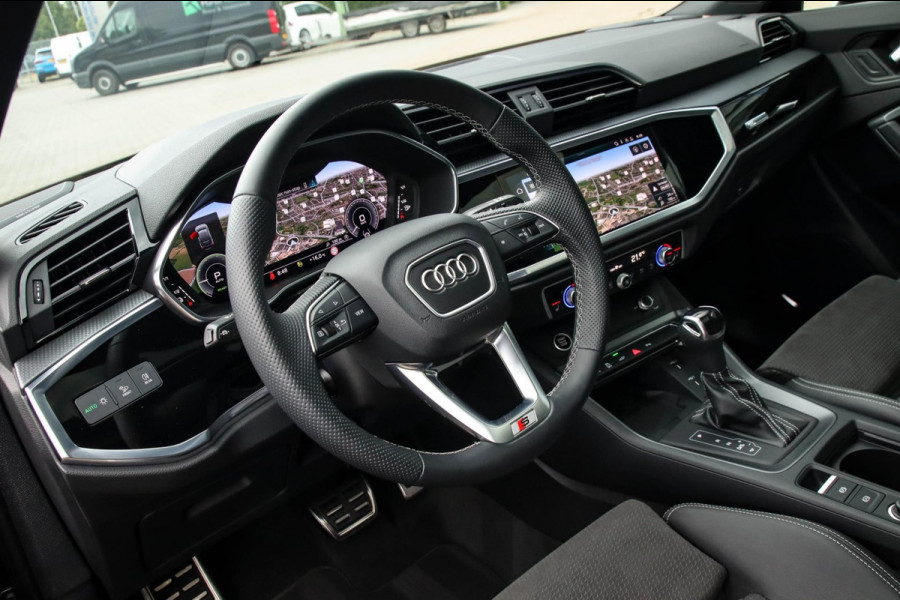 Audi Q3 Sportback 45 TFSI e S Line Edition 245pk S-Tronic 1e Eig|DLR|Panoramadak|Virtual Cockpit|LED Matrix|Leder|ACC|Camera|Black