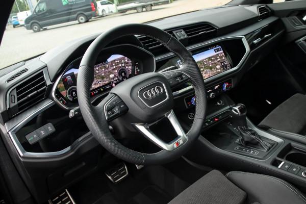 Audi Q3 Sportback 45 TFSI e S Line Edition 245pk S-Tronic 1e Eig|DLR|Panoramadak|Virtual Cockpit|LED Matrix|Leder|ACC|Camera|Black