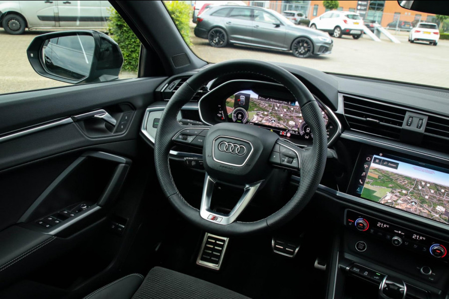 Audi Q3 Sportback 45 TFSI e S Line Edition 245pk S-Tronic 1e Eig|DLR|Panoramadak|Virtual Cockpit|LED Matrix|Leder|ACC|Camera|Black