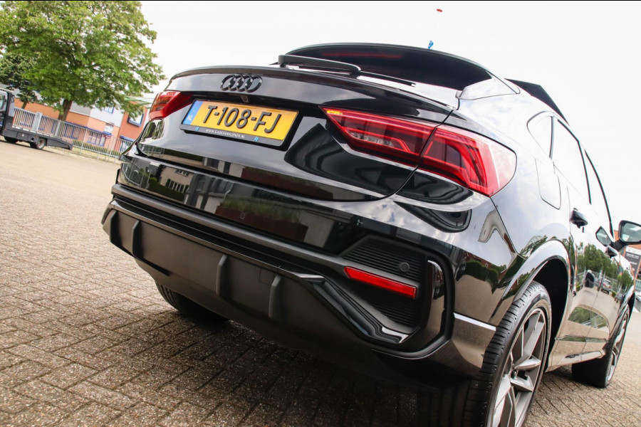 Audi Q3 Sportback 45 TFSI e S Line Edition 245pk S-Tronic 1e Eig|DLR|Panoramadak|Virtual Cockpit|LED Matrix|Leder|ACC|Camera|Black