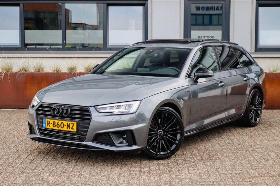 Audi A4 Avant 40 2.0TFSI S line Black Edition Facelift 190pk S-Tronic 2e|DLR|Panoramadak|Virtual Cockpit|Leder|LED Matrix|Black|19