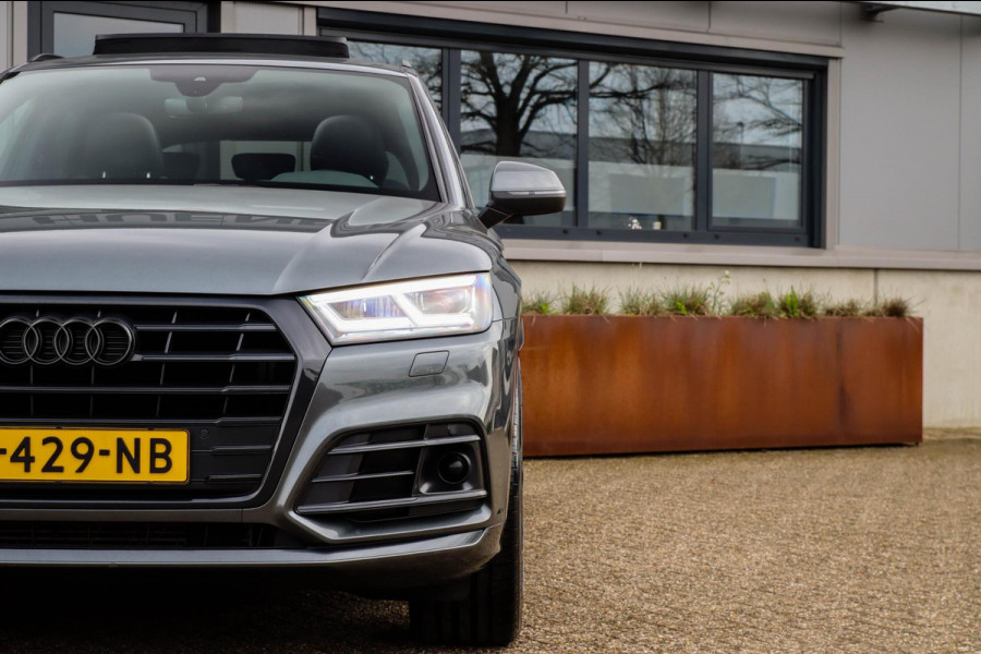 Audi Q5 2.0 TFSI Quattro Pro Line S S-Line 252pk Automaat! 2e|Dealer|Luchtvering|Panoramadak|Virtual Cockpit|Camera|ACC|Black|22