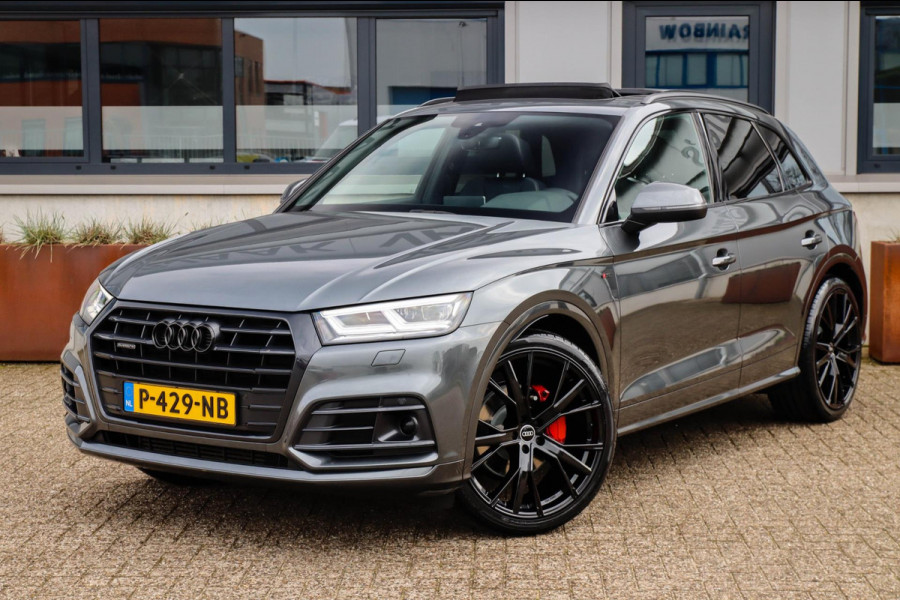 Audi Q5 2.0 TFSI Quattro Pro Line S S-Line 252pk Automaat! 2e|Dealer|Luchtvering|Panoramadak|Virtual Cockpit|Camera|ACC|Black|22