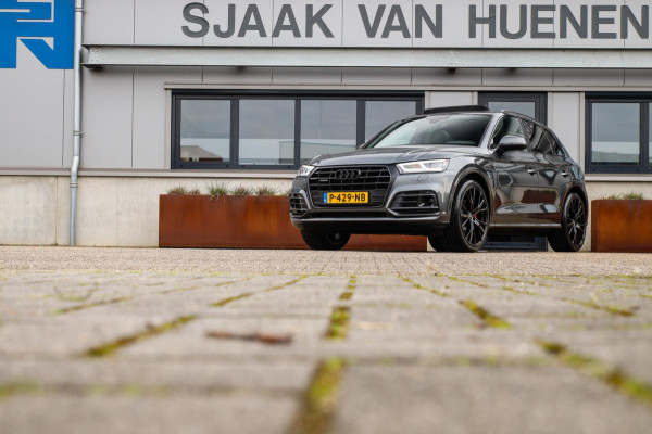 Audi Q5 2.0 TFSI Quattro Pro Line S S-Line 252pk Automaat! 2e|Dealer|Luchtvering|Panoramadak|Virtual Cockpit|Camera|ACC|Black|22