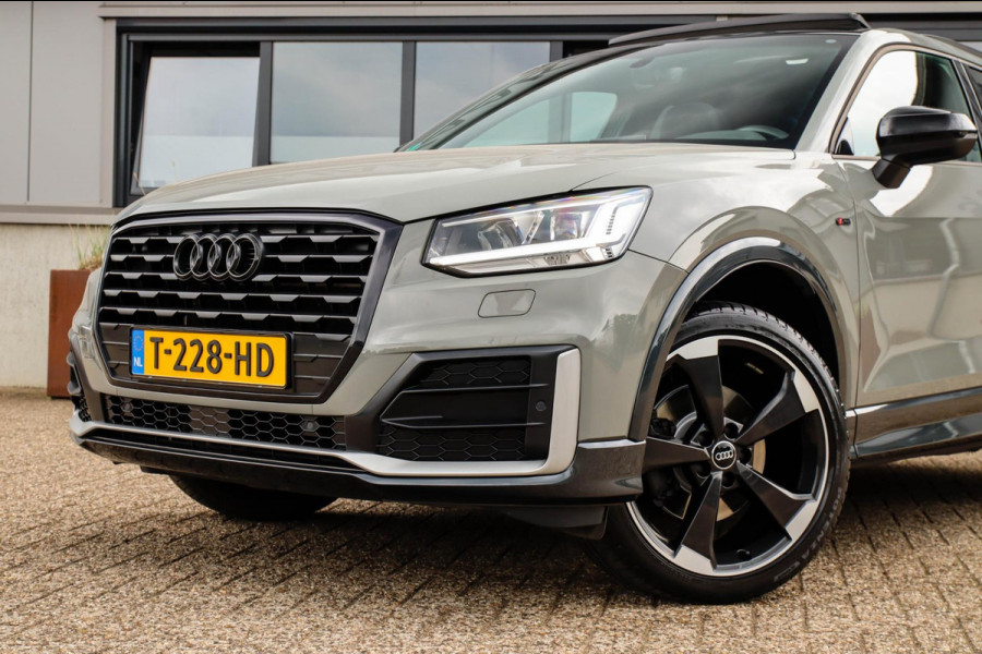 Audi Q2 1.4 TFSI CoD Sport Pro Line S S-line 150pk S-Tronic! 1e Eig|DLR|Panoramadak|LED Matrix|3D Knippers|Camera|B&O|Black|19inch