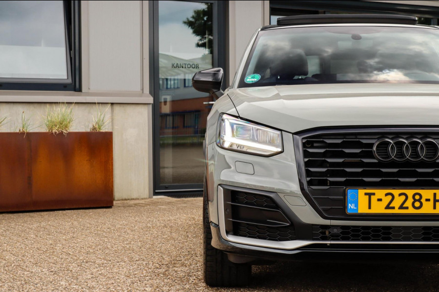 Audi Q2 1.4 TFSI CoD Sport Pro Line S S-line 150pk S-Tronic! 1e Eig|DLR|Panoramadak|LED Matrix|3D Knippers|Camera|B&O|Black|19inch