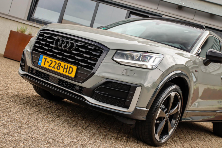 Audi Q2 1.4 TFSI CoD Sport Pro Line S S-line 150pk S-Tronic! 1e Eig|DLR|Panoramadak|LED Matrix|3D Knippers|Camera|B&O|Black|19inch