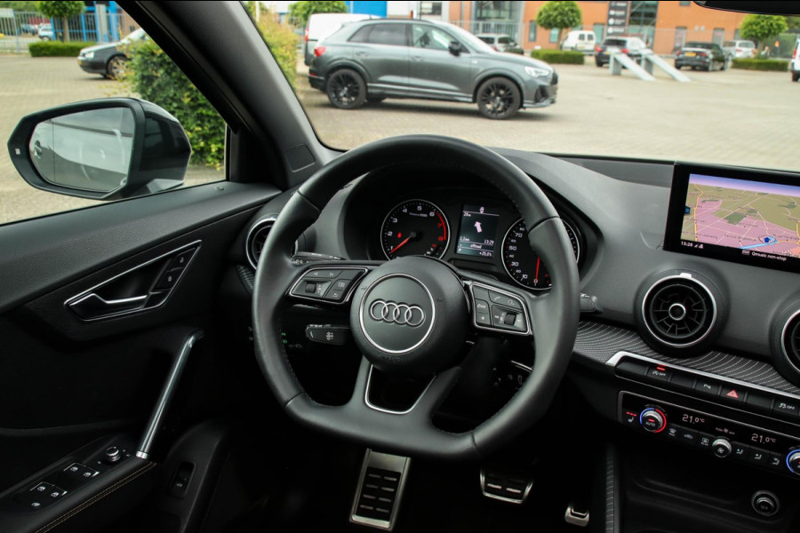 Audi Q2 1.4 TFSI CoD Sport Pro Line S S-line 150pk S-Tronic! 1e Eig|DLR|Panoramadak|LED Matrix|3D Knippers|Camera|B&O|Black|19inch