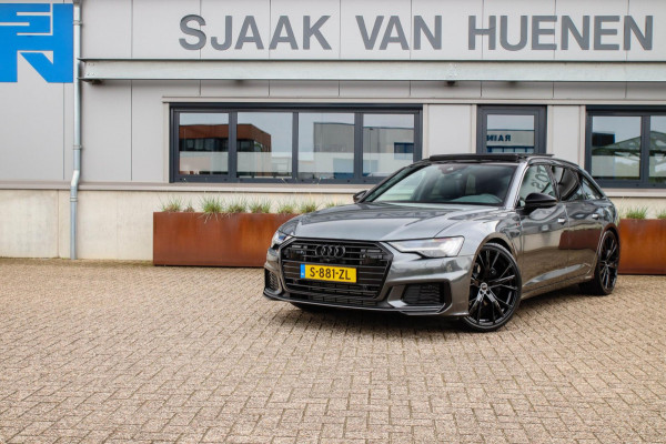 Audi A6 Avant 45 2.0TFSI Quattro S line Edition 245pk Automaat! 1e|Panoramadak|Virtual Cockpit|Leder|HD Matrix LED|Black|Trekhaak