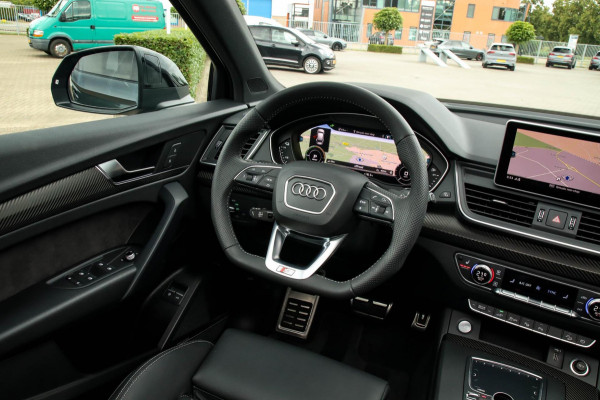 Audi Q5 55 TFSI e Quattro Competition Pro Line S S-Line 367pk Automaat 1e|Panoramadak|Virtual Cockpit|Kuipstoelen|LED Matrix|Black