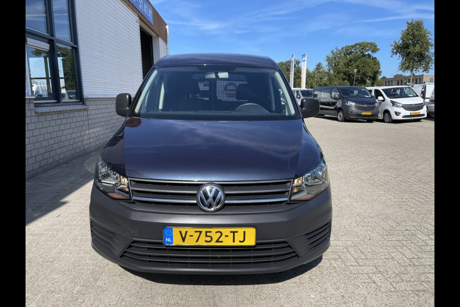 Volkswagen Caddy 2.0 TDI L1H1 BMT Trendline / rijklaar € 11.950 ex btw / lease vanaf € 236 / airco / cruise / donker blauw metallic / electrische laadruimte ventilatie !