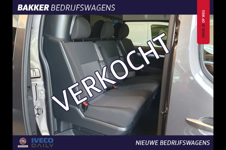 Fiat Scudo 2.0 MultiJet L3H1 DC 145pk | Dubbele Cabine 5p. | Camera | LM velgen | Navi | Cruise | Airco