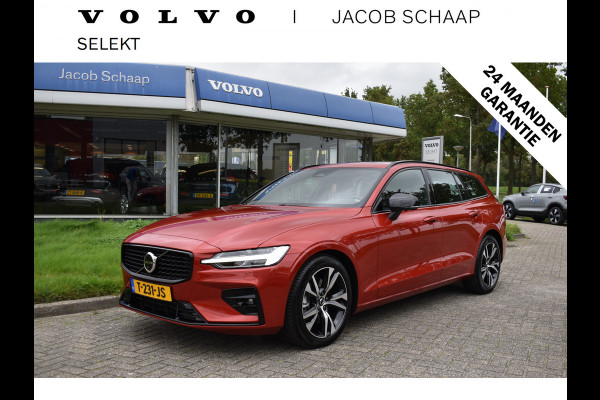 Volvo V60 B4 Mild Hybrid 211PK Automaat Plus Dark | Trekhaak | 360 Camera | ACC | H&K | Panoramadak | Google | Elektr. stoel |